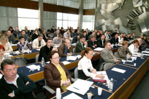 Zagreb, 11. veljače 2011. - sudionici II. Koordinacijskoga sastanka 'Operativni program Promet', koji je održan u prostorijama Ministarstva mora, prometa i infrastrukture